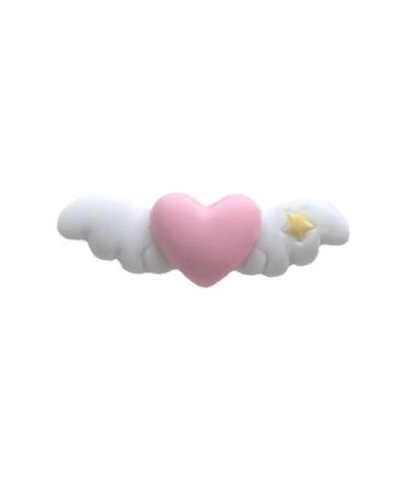 Limtula Superlatives Duckbill Heart Wing Hairpin for Woman Cute Sweet Style Charm Hair Clip Aesthetics Matte Hair Accessories White