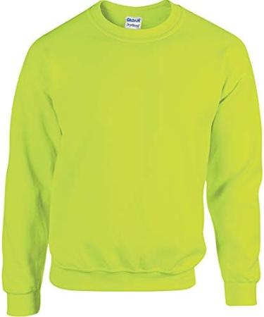 Gildan DryBlend Adult Set-in Crew Neck Sweatshirt - Large Safety Green | 13 Colors - Buy Online on GoSupps.com