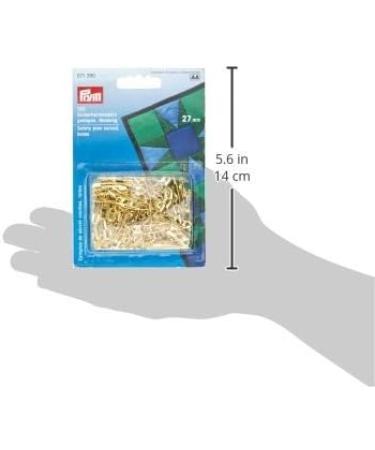 Prym 071390-1 27mm Curved Safety Pins with Coil - Brass Gold | One Size - Buy Online on GoSupps.com