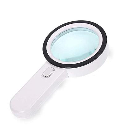 Plauauyt Magnifying Glass 20X Magnifier with Light LED Illuminated Handheld Premium Magnifying Glass for Reading Books Seniors Macular Degeneration
