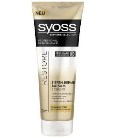 Syoss Supreme Collection Restore Deep Repair Balm Conditioner (2 x 250ml)