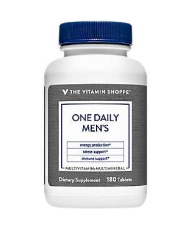 The Vitamin Shoppe One Daily Mens Multivitamin 180 Tablets
