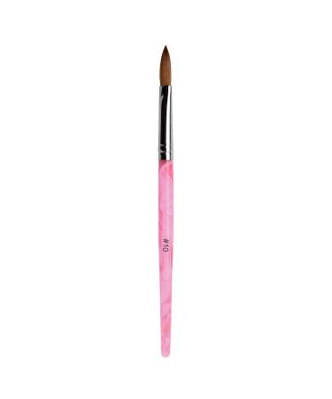 Rolabling Acrylic Nail Brush Size 10 - Kolinsky Sable Manicure Tool in Pink | Pack of 1 - Buy Online on GoSupps.com