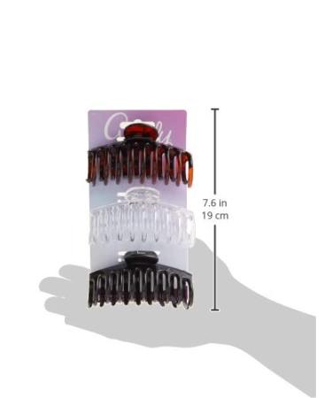 Goody Classics Large Spiral Claw Clips - 3-Pack Assorted Colors - Pain-Free Hair Accessories for All - Buy Online on GoSupps.com