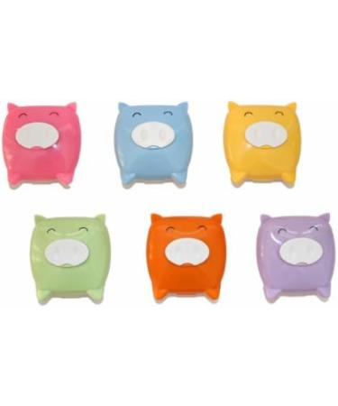 Buy Mini Pig Yellow Contact Lens Case Set with Mirror - Ideal Storage Container for Travel | International Shipping - Buy Online on GoSupps.com