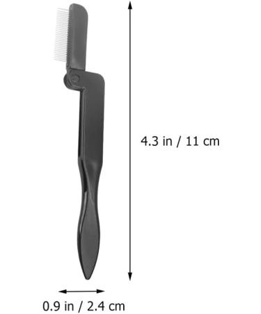 Buy Minkissy 6-Piece Foldable Eyebrow Comb Set | Stainless Steel Eyelash Separators & Mascara Tool - Collapsible & Portable - Buy Online on GoSupps.com