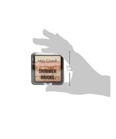 Miss Claire Shimmer Bricks 02 Multicolour 8g - Sparkle and Shine with this Versatile Makeup Highlighter - Buy Online on GoSupps.com