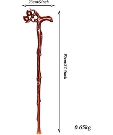 Canes Wood Carved Canes for Men and Women Lightweight and Strong Solid Wood Traditional Style Walking Stick with Rubber Tip Star of Light - Buy Online on GoSupps.com