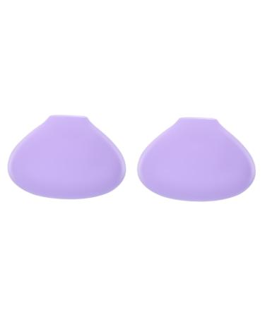 2 Pieces Cover for Makeup Brush Holder Travel Makeup Brush Cover de Maquillaje Makeup Brush Bubble Makeup Brush Protector Base Makeup Brush Set Protective Cap