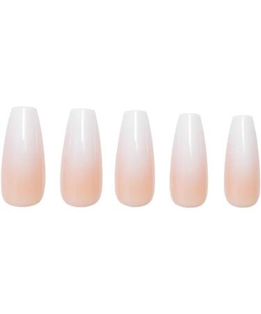 Glamnetic Press On Nails-Creme De | Nude Glossy Nude Long Coffin Nails with Salon UV Finish Reusable Opaque Nails in 15 Sizes - 30 Nail Kit with Glue - Buy Online on GoSupps.com