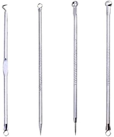 Acne Needle Set - 4 Stainless Steel Blackhead Removal Tools for Spot Extraction & Face Care - Buy Online on GoSupps.com