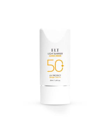 ELT Light Barrier Sunscreen SPF50+/PA+++ 50ml(1.69 fl.oz) | Light Moisturizing Korean Sunblock Non-Sticky | Hydrating Long Lasting Korean Facial Suncream Skin Protection | Korean Skin Care | Korean Sunscreen