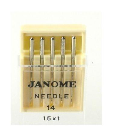 Janome Sewing Machine Needle Universal Size 14 in 5 Needles per Pack