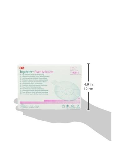 3M 90614 Tegaderm High Performance Foam Adhesive Dressing Mini Oval 10 Pads - Pack of 1, 1.25 x 1.5 - Medical Grade Wound Care - Buy Online on GoSupps.com