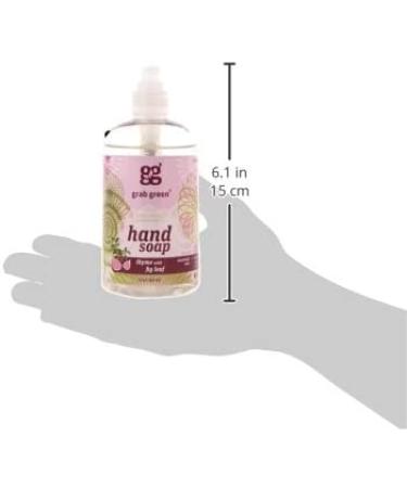 Grab Green Hand Soap Thyme & Fig Leaf 12 oz - Natural & Eco-Friendly Cleanser - Buy Online on GoSupps.com