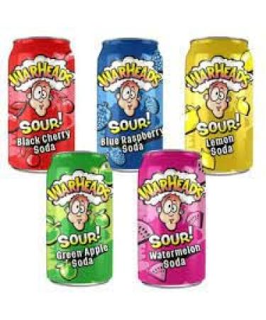 Warheads Sour Blue Raspberry Soda Taste The Classic Flavor in Soda Limited And Exclusive (3)