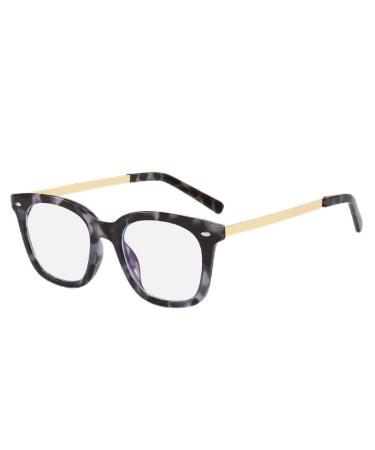 PARWANA Anti Blue Light Personality Thicked Reading Glasses Eyeglasses Computer Readers Anti Eyestrain Flat Light Mirror +3.00 Tortoiseshell-3