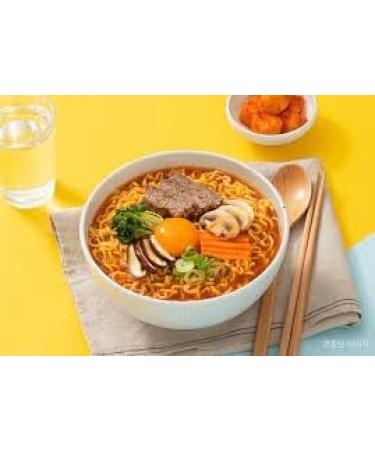 OTTOGI JIN Ramen Spicy Flavour Korean Instant Noodles 120g (Pack of 10) - Buy Online on GoSupps.com