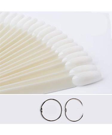 50 Pieces False Nail Tips | Nail Art Display Fan & Exercise Board | Natural Manicure Tool - Buy Online on GoSupps.com