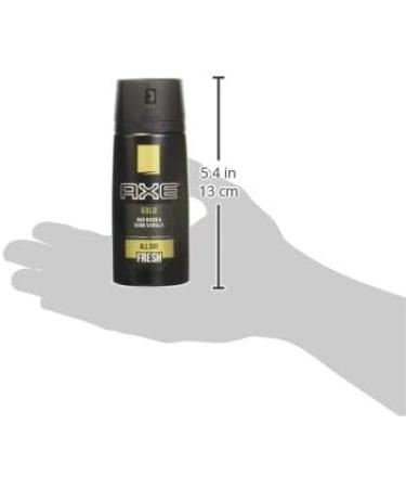 4 oz Gold Oud Wood & Dark Vanilla Deodorant Body Spray - Long-Lasting Freshness - Buy Online on GoSupps.com