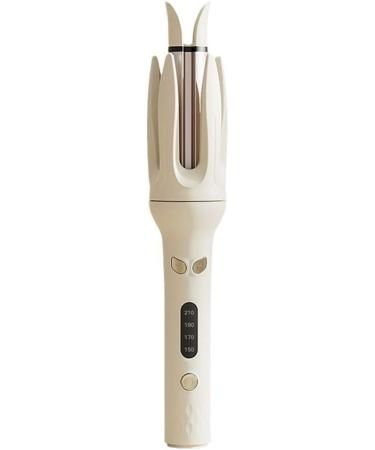 Automatic Curling Iron - Hair Curler with 4 Speed Temp Adjustment & Accessories | 28mm Rotating Wand in Yellow - Shop Internationally - Buy Online on GoSupps.com