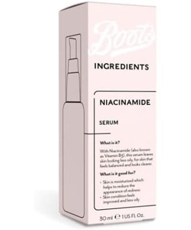 Boots Ingredients Niacinamide serum 30ml - Buy Online on GoSupps.com