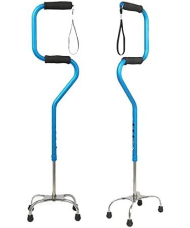 Canes Scalable Walking Stick Healthcare Aluminum Walking Aid Four-Legged Anti-Shock Elderly Crutches with Light for Outdoor Climbing Run forward - Buy Online on GoSupps.com
