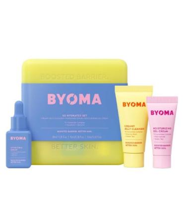 BYOMA Original | SO HYDRATED SET | Hydrating Face Care Set | Hydrating Skin Care Set - (30 ml, 15 ml, 15 ml) | vegan | by BELLA