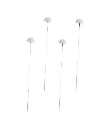 DINHEAROM 4pcs Gentle Ear Tools Ear Cleaning Sticks Handles Goose for Family Travel