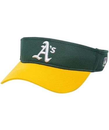 OC Sports Oakland Athletics A's MLB Two Tone Golf Sun Visor Hat Cap Adult Men's Adjustable