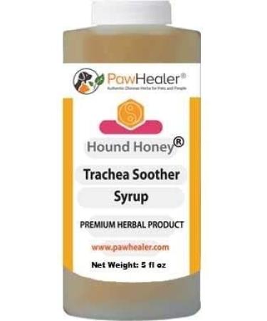 PawHealer Hound Honey: Trachea Soother Syrup - 150 ml (5 fl oz) - Natural Herbal Remedy for Symptoms of Collapsed Trachea - Tastes Good - Easy to Administer