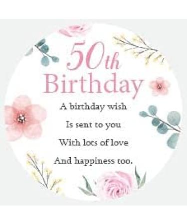 50th Birthday Candle - Perfect Gift for 50th Birthday Celebration | SOYA Candle with Rose Quartz & Petals - Buy Online on GoSupps.com