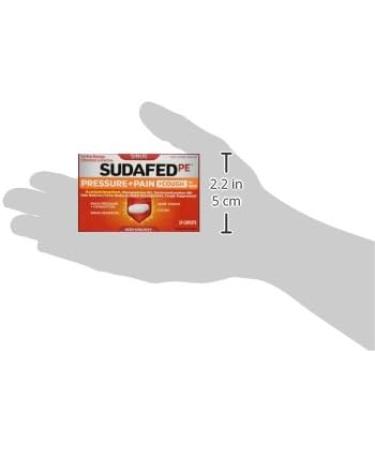 Sudafed PE Pressure Plus Pain Caplet 24ct - Fast Relief for Sinus Pressure and Pain - Buy Online on GoSupps.com
