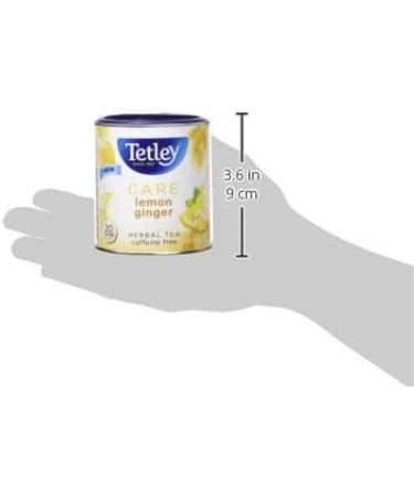 Tetley Care Lemon Ginger Herbal Tea - 20 Tea Bags 36 Grams Naturally Caffeine Free Ginger Lemon - Buy Online on GoSupps.com