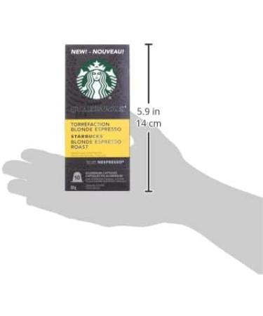 Starbucks by Nespresso Blonde Espresso Roast Nespresso Coffee Capsules Original Line Compatible 5 X 10 Nespresso Coffee Pods 50 Count Blonde Espresso 10 count (Pack of 5) - Buy Online on GoSupps.com