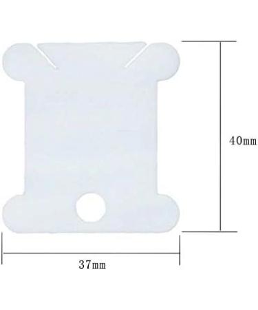 300-Piece Plastic Floss Bobbins for Cross Stitch and Sewing Storage - Buy Online on GoSupps.com