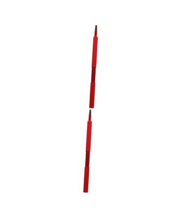 Housoutil 2pcs Lip Gloss Lipstick Applicator Make up for Face Lip Applicator Wands Makeup Brush Tool Lipstick Makeup Brush Lip Scrub Brush Retractable Travel Lipstick Brush 9.3*1cmx2pcs Redx2pcs