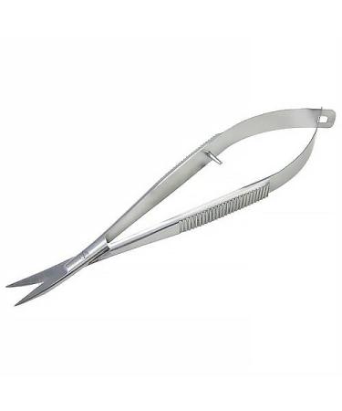 SANDBROS-Cuticle Scissors Extra Fine Curved Professional Precise Pointed Tip Grooming kit for Eyebrow Eyelash Trim Nail and Dry Skin
