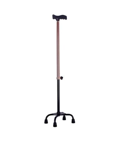 Walking Stick Walking Stick Elderly Aluminum Alloy Four Feet Crutch Bronze Disabled Cane Rehabilitation Walker Brown Brown Beautiful Scenery