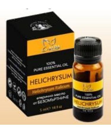 100% Organic Helichrysum Oil Italicum - Pure Immortelle Oil for Skin Hair DIY Candle & Aromatherapy - Buy Online on GoSupps.com