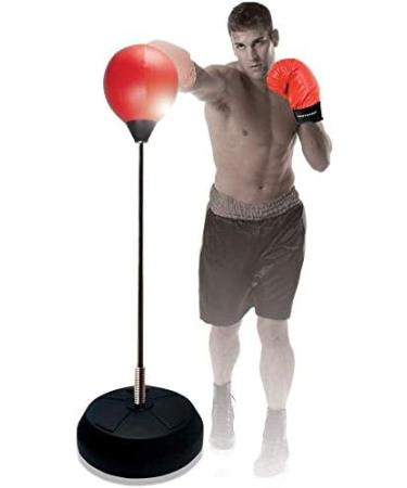 Protocol Punching Bag with Stand & Boxing Gloves | Adjustable Height | for Adults & Kids - Buy Online on GoSupps.com