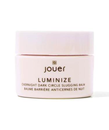 Jouer Luminizing Overnight Dark Circle Slugging Balm - Eye Cream for Dark Circles and Puffiness, Under Eye Cream, Eye Bags Treatment for Women, Improve the look of Fine Lines and Wrinkles - Caffeine, Vitamin K and Vitamin C Formula