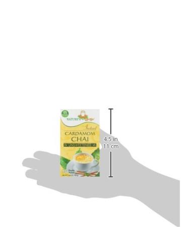 Nature's Guru Instant Cardamom Chai Tea Drink Mix Unsweetened 10 Count - On-the-Go Packets, 5.64 oz - Buy Online on GoSupps.com
