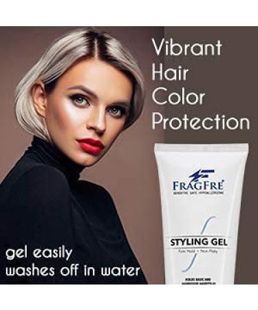 FRAGFRE Firm Hold Hair Gel 8 oz - Fragrance Free, Paraben Free, Hypoallergenic Styling Gel - Vegan & Gluten Free - Non-Irritating Formula - 1 Pack, 8 Fl Oz - Buy Online on GoSupps.com