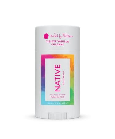 Native Deodorant Tie-Dye Vanilla Cupcake Paraben Aluminum Free 2.65 oz