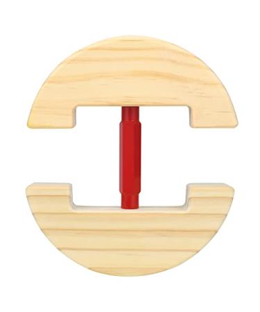 Pifipour Hat Stretcher Heavy Duty Suits for All Hats Wooden Hat Shaper with Heavy Duty Adjustable Turnbuckle 6 1/2 to 9 1/2 A Red Square