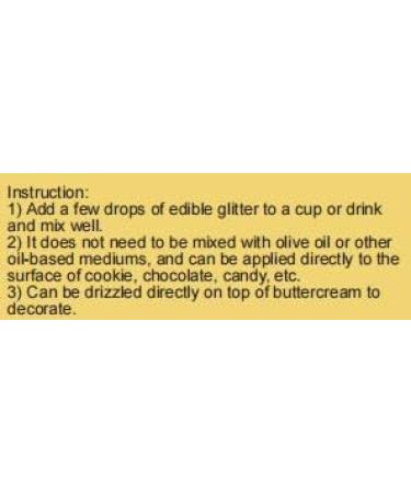 Edible Glitter - 4 Colors for Drinks & Food | 100% Vegan Gluten-Free | Cake & Cocktail Accessories - 5G - Buy Online on GoSupps.com