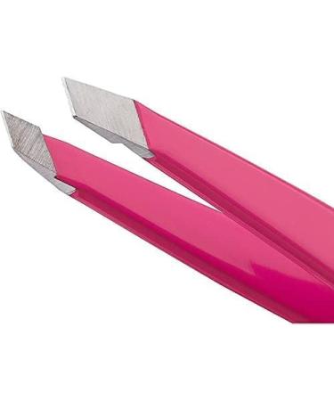 Amorux Tweezers for Facial Hair Women & Men Professional Stainless Steel Black Colour Coated Precision Tweezers Slant & Tip Eyebrow Tweezers for Ingrown Hair Tweezers (Pink) - Buy Online on GoSupps.com