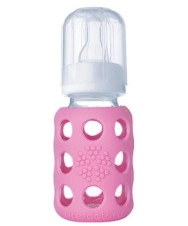Lifefactory 4oz/9oz Glass Baby Bottle 2pk - Pink/Raspberry - BPA-Free - Buy Online on GoSupps.com