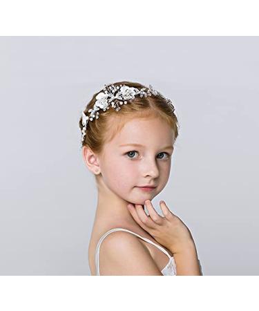 Ideal Swan Girl Pearl Crystal Headband for Women and Girls - White Princess Wedding Hair Accessory - Children's Day Special - Buy Online on GoSupps.com